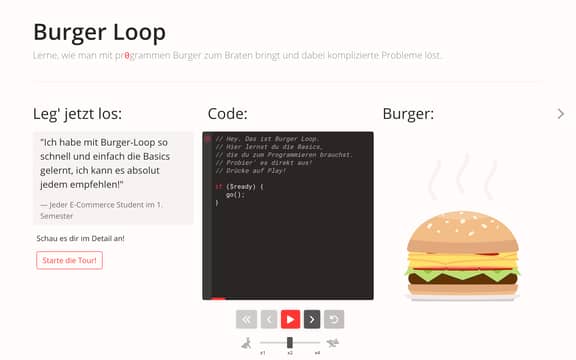 Burger Loop Website Image